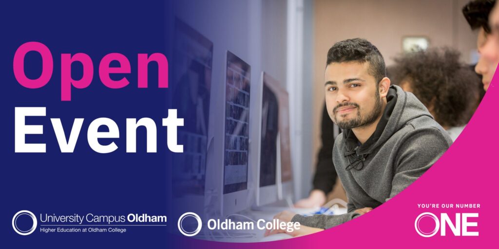 Oldham College Open Event on Saturday 15th November