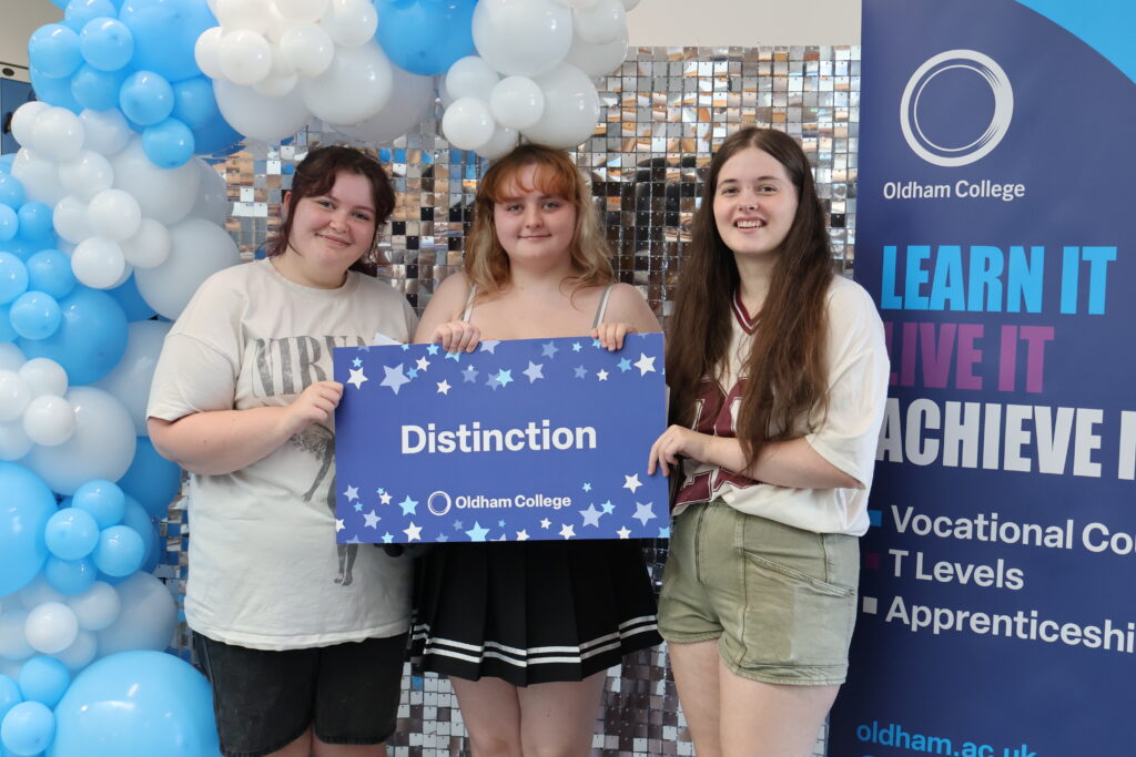 Oldham College celebrates third year of improved Level 3 results