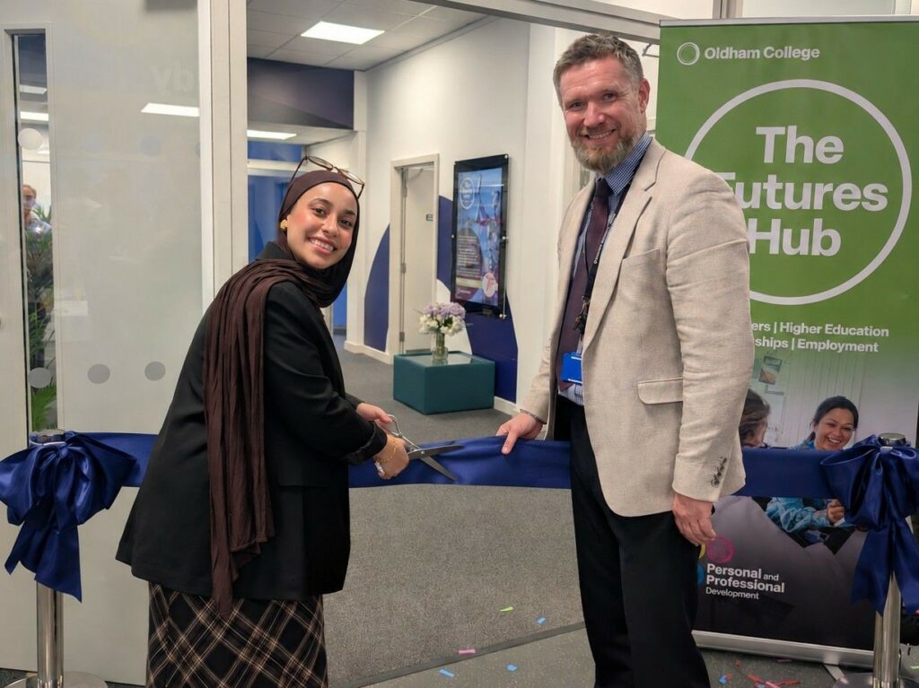 Oldham College opens new Futures Hub to support students’ next steps