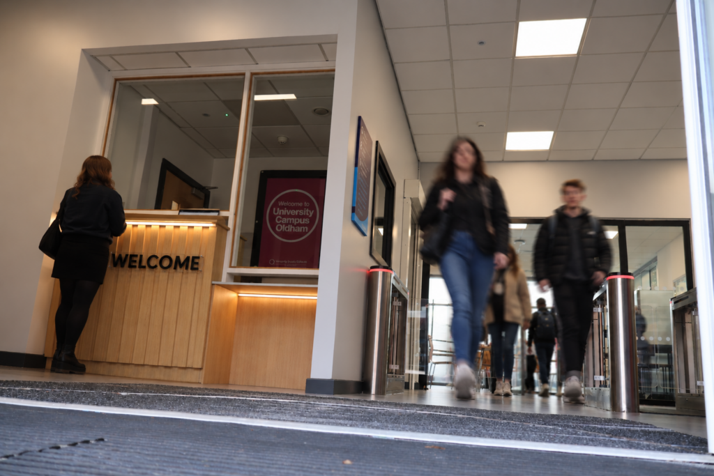 University Campus Oldham's reception area
