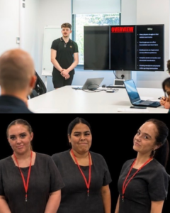 A collage of 4 Oldham College learners.